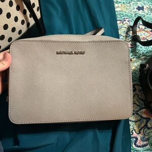 Michael Kors Taupe Crossbody Bag